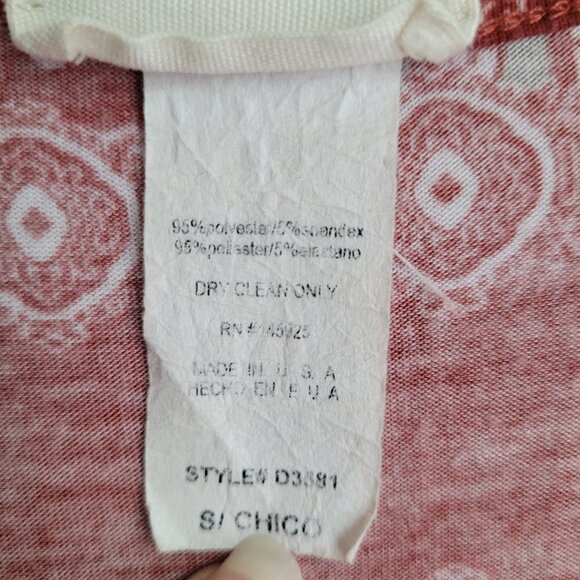 HoneyLee Boho Paisley Print Crochet Lace Open Front With Button Pin Cardigan Top - Picture 7 of 7